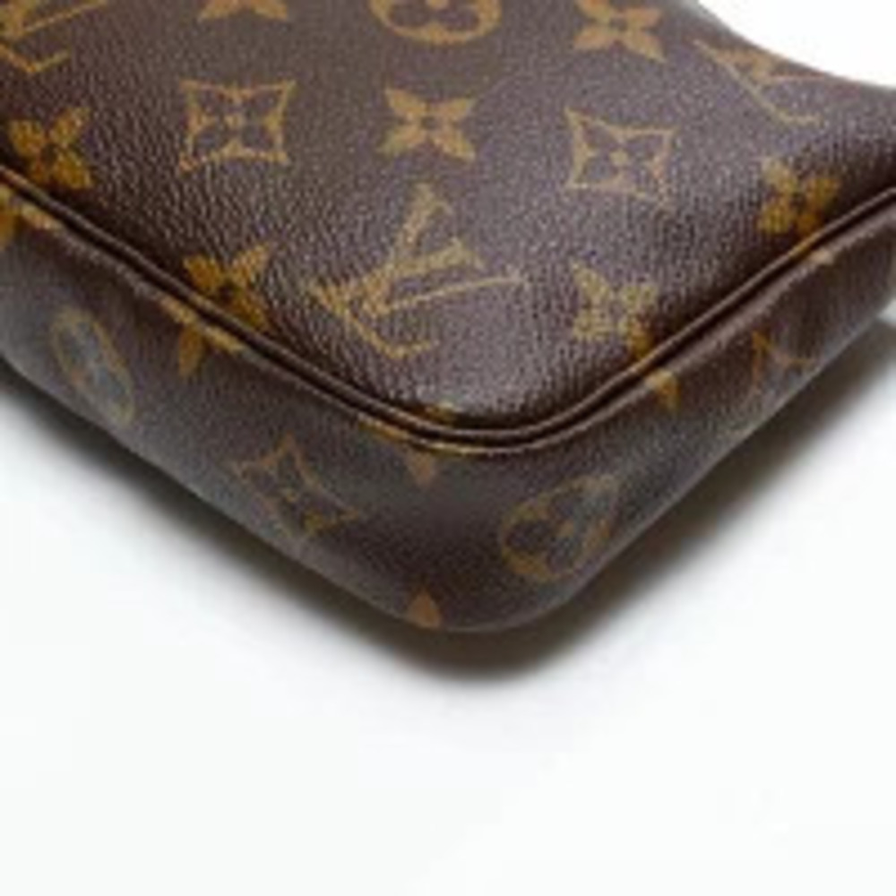 Louis Vuitton Monogram Pochette Accessoires Handbag Brown - Picture 7 of 12
